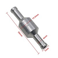 Обратный топливный клапан алюминиевый Ø6 мм